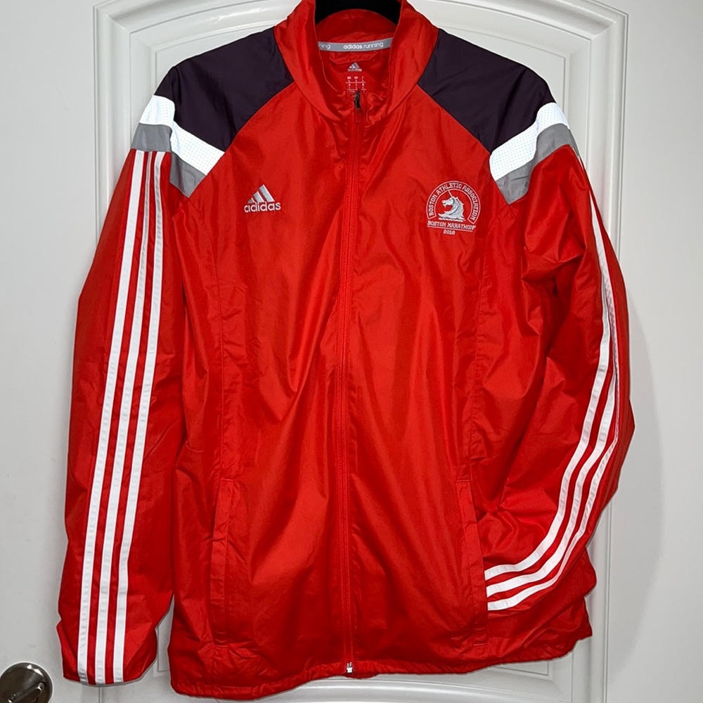 🏆🥇 Super RARE !!!! NEW ADIDAS Boston Marathon 2018 lightweight running track L